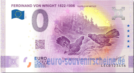 LECB-2023-5 FERDINAND VON WRIGHT 1822-1906 TAISTELEVAT METSOT